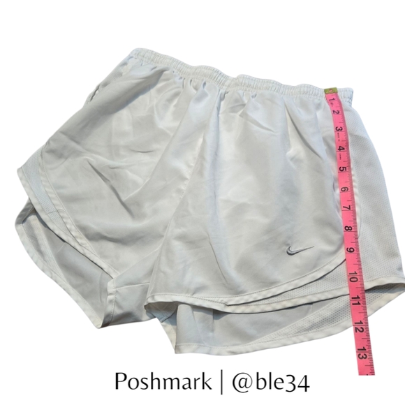 Nike White Tempo Running Shorts - Picture 5 of 7